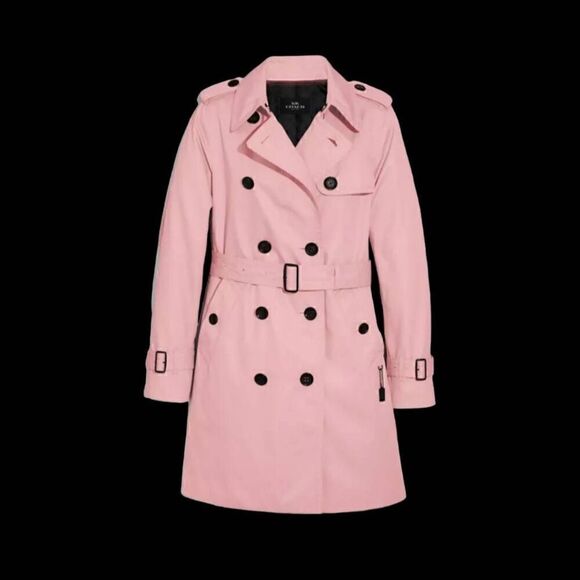 Coach Jackets & Blazers - Coach Pink Trench Jacket Womens SZ XXS Coat